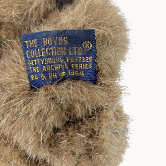 Vintage 1990-93 Boyd's Bears "Cecil" Fluffy Toy Plush Teddy Bear w/ Tags - Picture 4 of 7